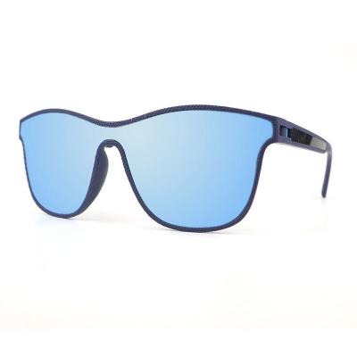 P10771 navy blue shield pc/tr90 sunglasses