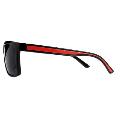P10812 black square pc/tr90 sunglasses