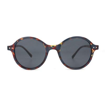 P10797 blue tortoiseshell round pc/tr90 sunglasses