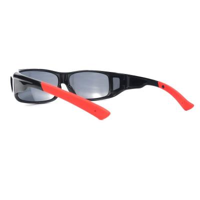 P10781 black square pc/tr90 sunglasses