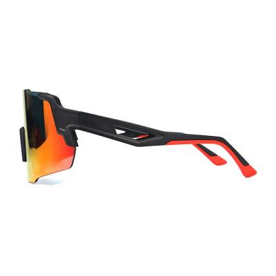 P10853 black shield pc/tr90 sunglasses