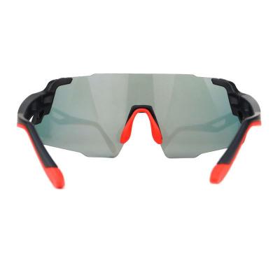 P10853 black shield pc/tr90 sunglasses