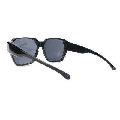 P10782 black geometric pc/tr90 sunglasses