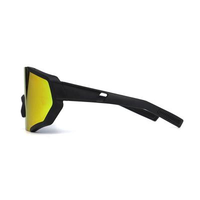 P10854 black shield pc/tr90 sunglasses