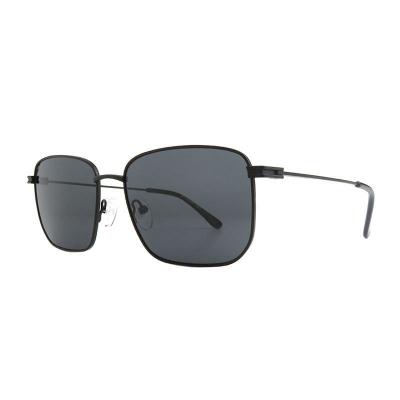 M11054 black square metal sunglasses