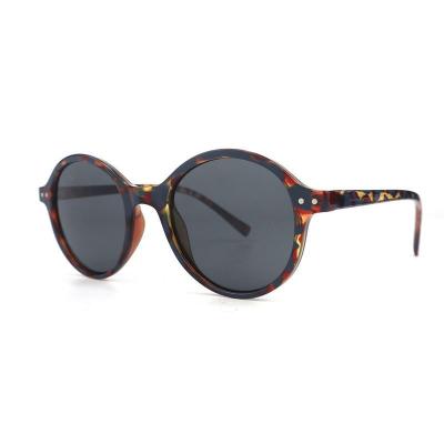 P10797 blue tortoiseshell round pc/tr90 sunglasses