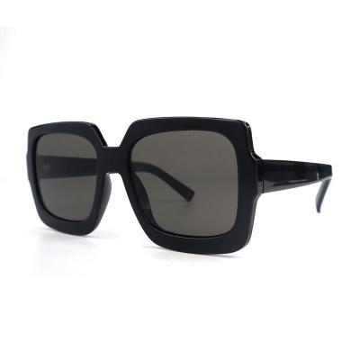 P10802 black square pc/tr90 sunglasses