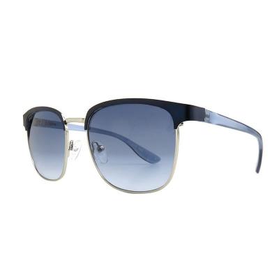 M11046 black/silver browline metal sunglasses