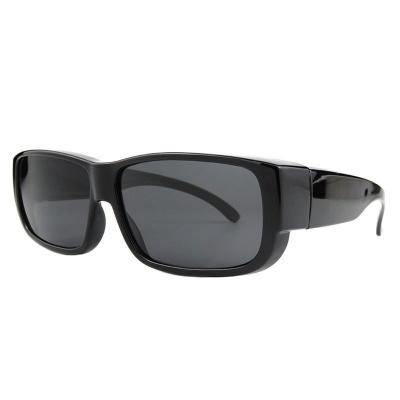 P10779 black square pc/tr90 sunglasses
