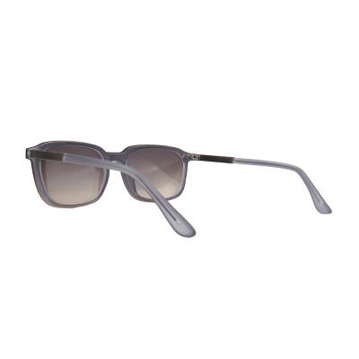 M11033 gradient gray/smoke square metal sunglasses