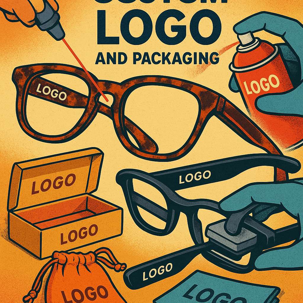 Logo and Packaging Solutions in Eyewear Frame OEM Customization