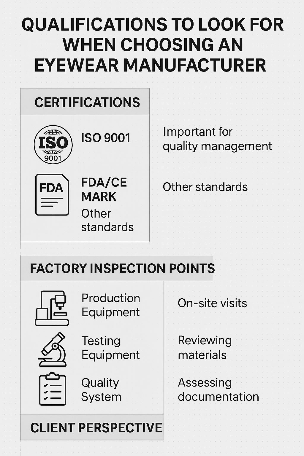 Choosing an Eyewear OEM Factory: Key Certifications and Quality Criteria